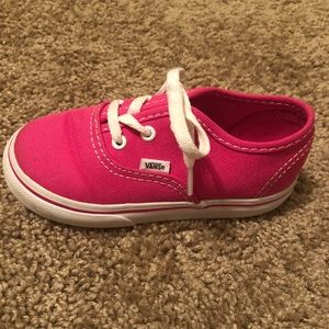 Toddler girl vans shoes